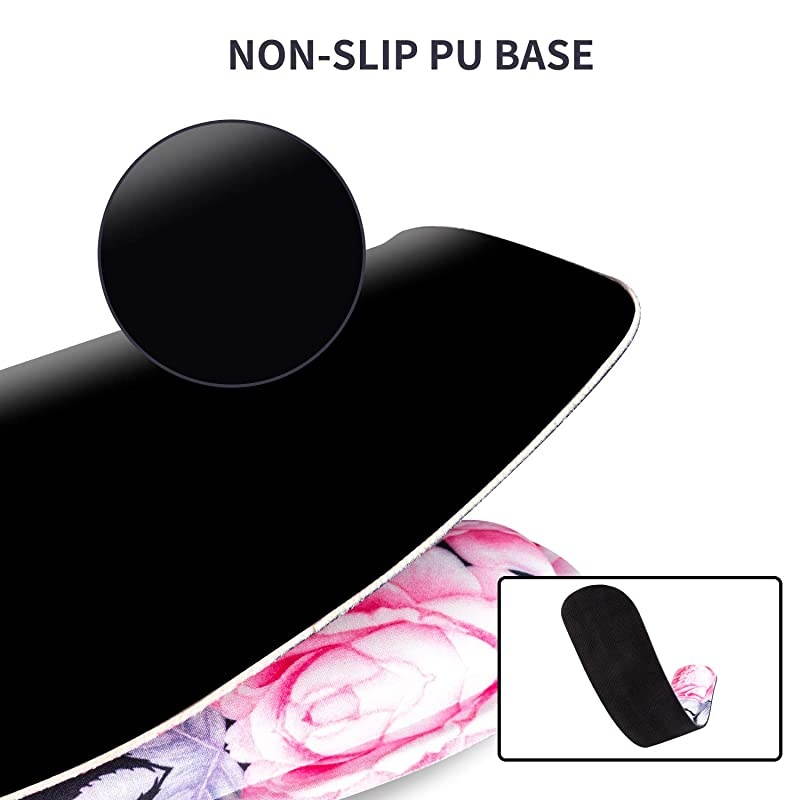 Keyboard Wrist Rest Pad and Mouse Wrist Rest Support Mouse Pad SetDurable Comfortable Lightweight for Easy Typing Pain ReliefErgonomic Support Rose