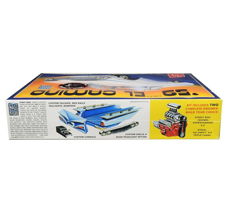 Skill 2 Model Kit 1959 Chevrolet El Camino 2 in 1 Kit "Original Art Series" 1/25 Scale Model by AMT