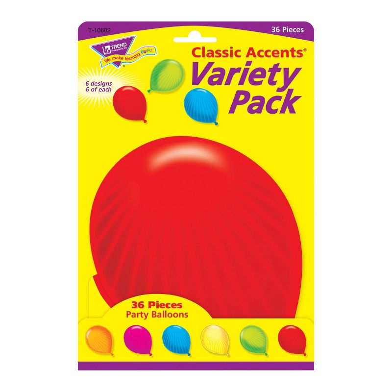 3pk 36 per Pack Party Balloons Classic Accents Variety Pack - TREND