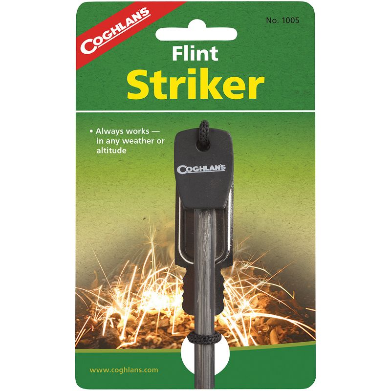 Coghlan's Flint Striker Ferro Cerrium Fire Starter Rod w/ Steel Camping Survival