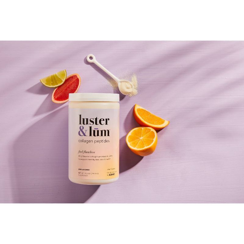 Luster & Lum Collagen Peptides Dietary Supplements - Unflavored - 10.5oz