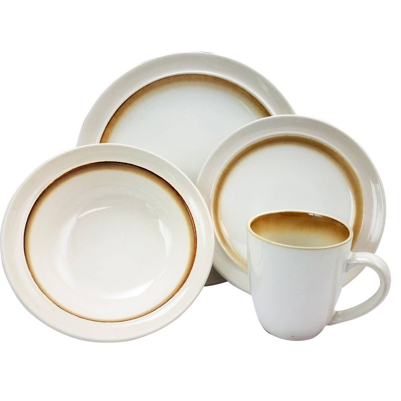 Gibson Home 16pc Stoneware Lawson Dinnerware Set