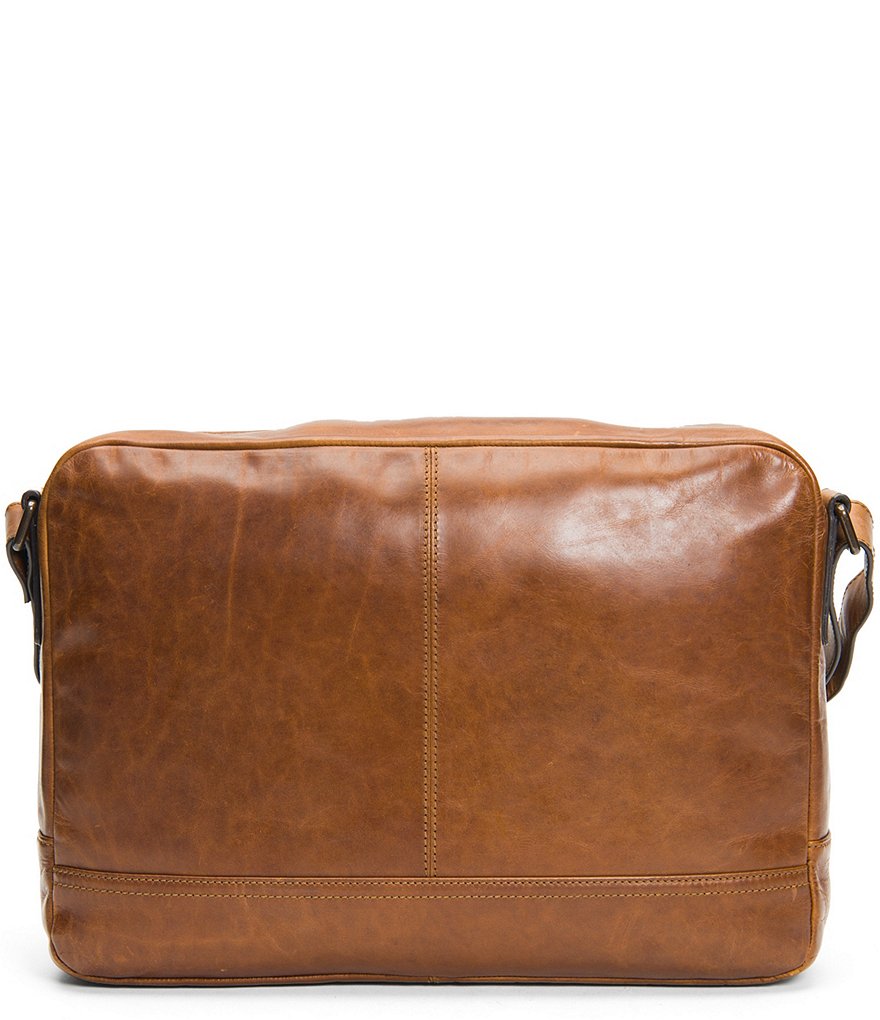 Frye Logan Zip Leather Messenger Bag