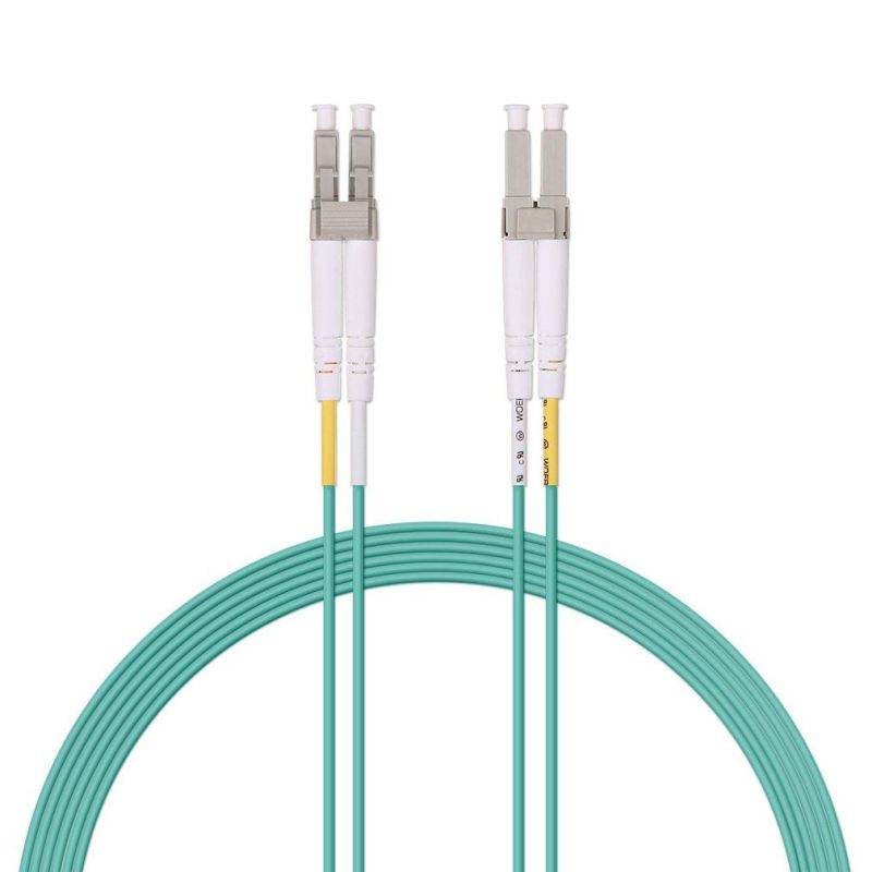 Fiber Optic Cable LC-LC 9/125 Duplex Single-Mode Fiber Cable Yellow 5 meters