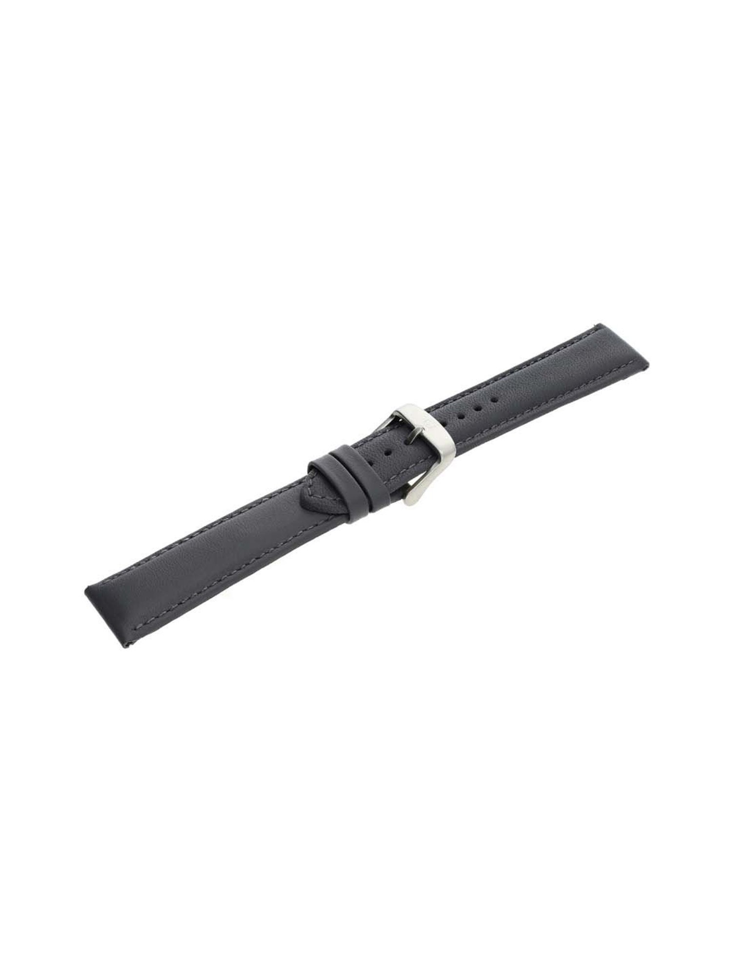 Titan 22 mm Grey Genuine Leather Strap for Men