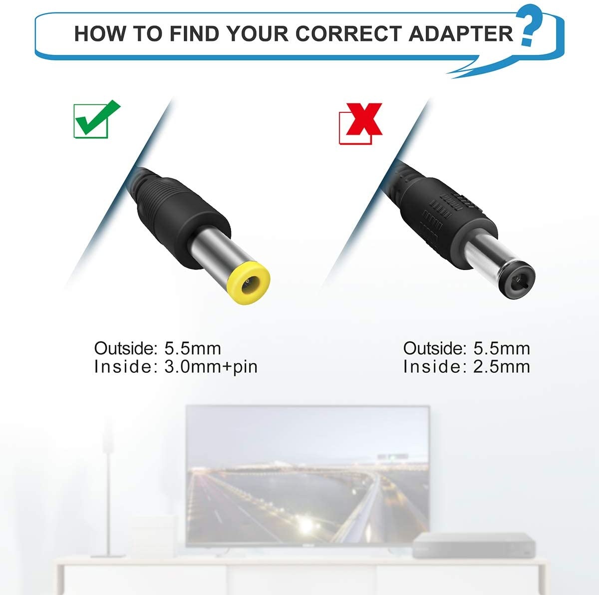 PwrON 12V AC Adapter Compatible with Sony BDP-BX BDP-S Series Blu-ray Disc DVD Player BDP-BX120 BDP-BX520 BDP-BX350 BDP-BX670 BDP-S1200 BDP-S1700 BDP-S3700 BDP-S3200 BDP-S6700, PN: AC-M1208UC