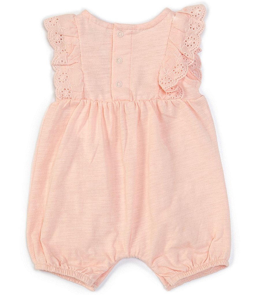 Starting Out Baby Girls Newborn-9 Months Solid Jersey Romper
