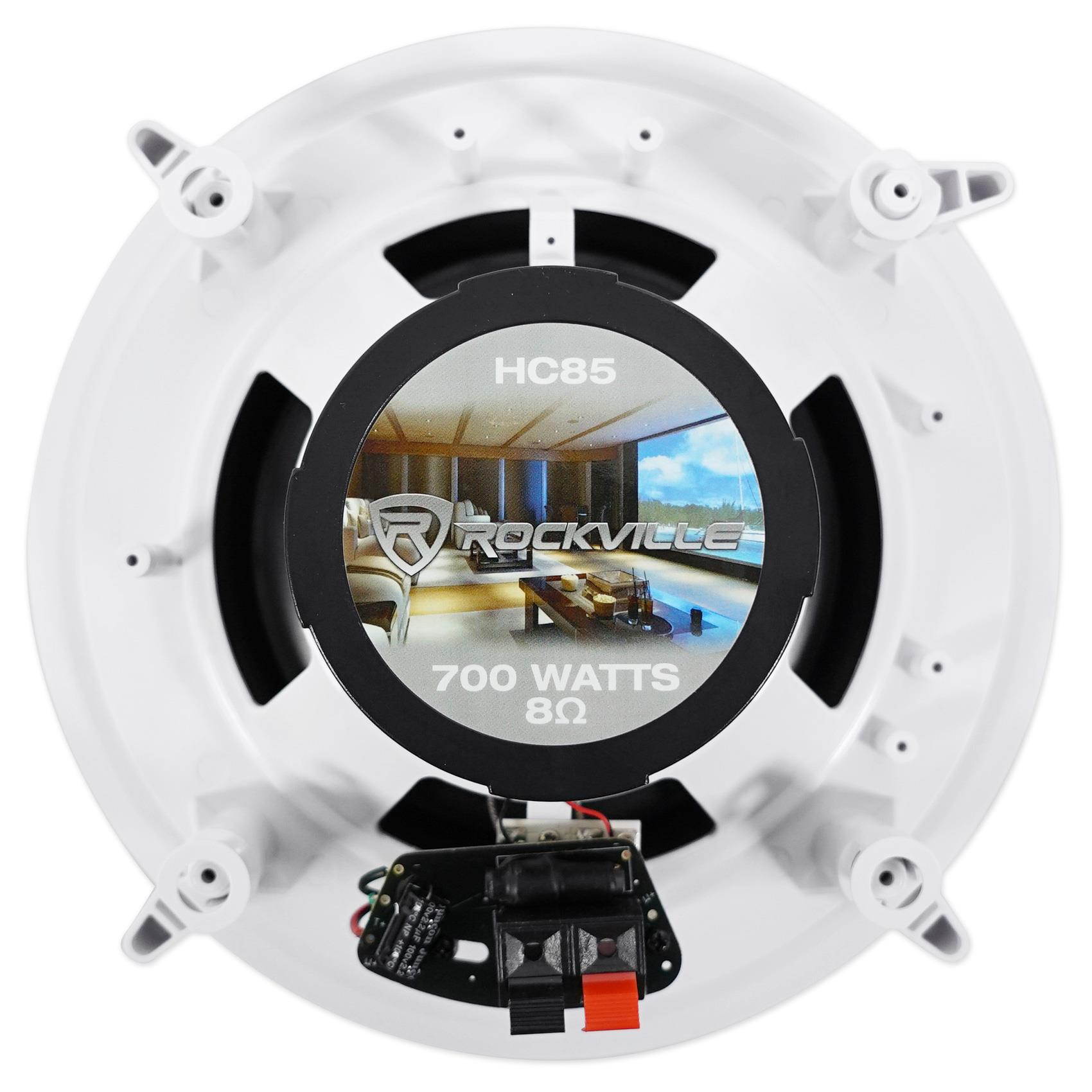 Technical Pro RX113 1500w Home Theater Amplifier Receiver+4) 8" Ceiling Speakers