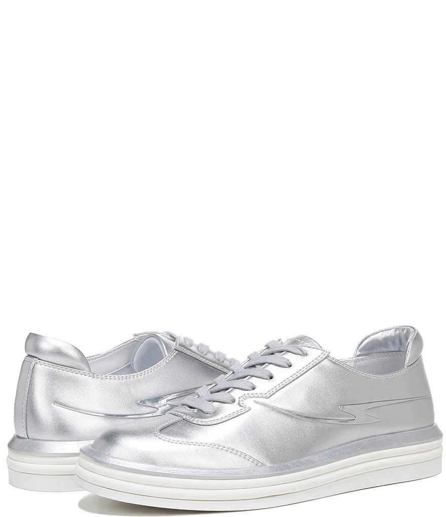 Franco Sarto Lumiere Metallic Lace-Up Sneakers