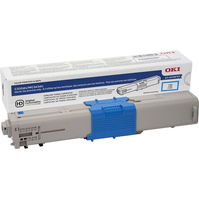OKI Toner Cartridge f/C332/MC363 3 000 Page Yield CYN 46508703