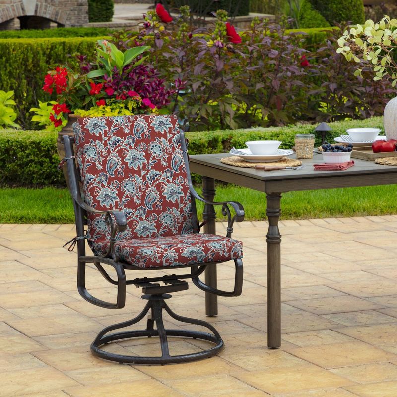 Arden Selections Caspian Outdoor High Back Dining Chair Cushion