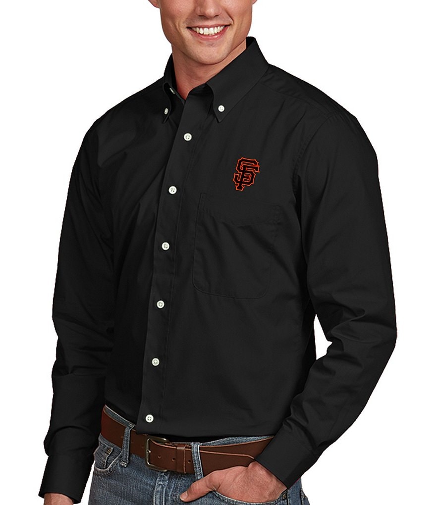 Antigua MLB Dynasty Long-Sleeve Woven Shirt
