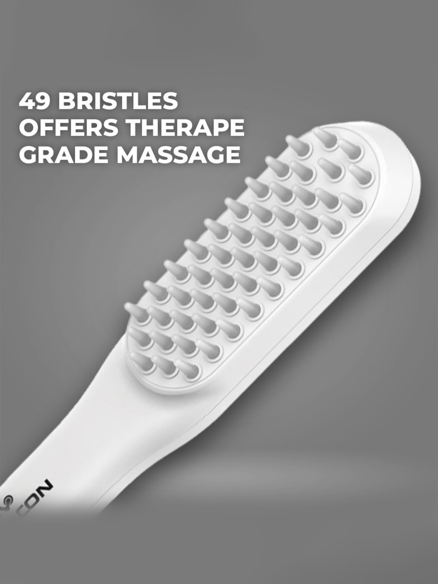 Winston Rechargeable Led Comb for Hair Growth, Vibration Scalp Massage - White
