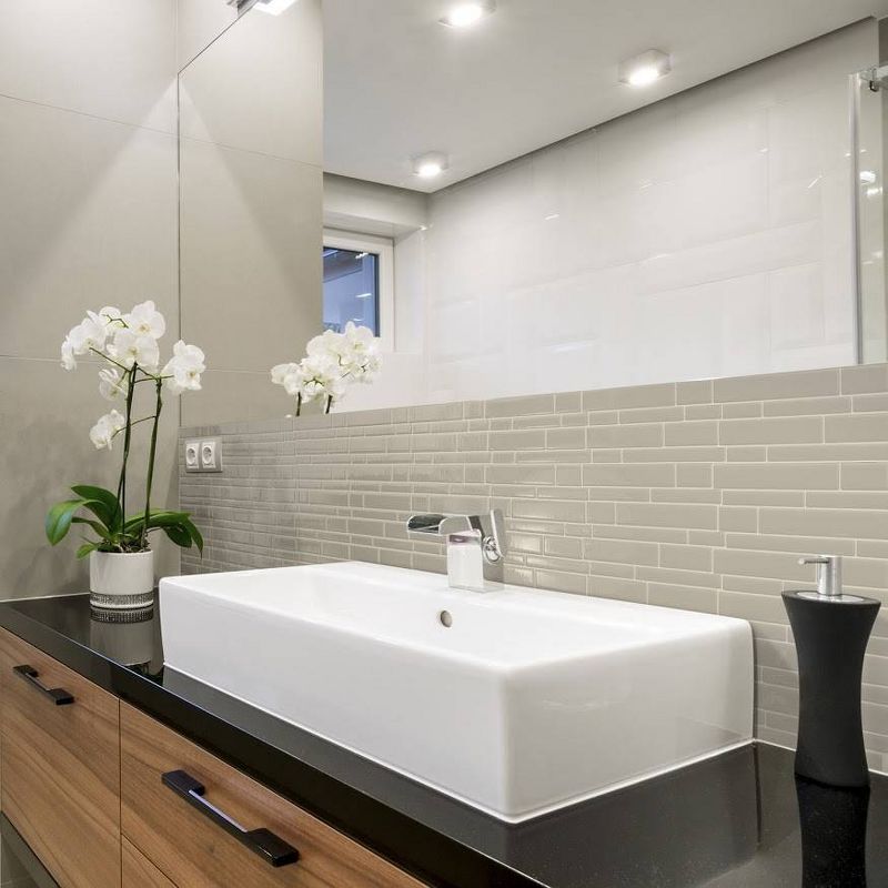 Smart Tiles Milano Taupe Tile Wallpaper Beige