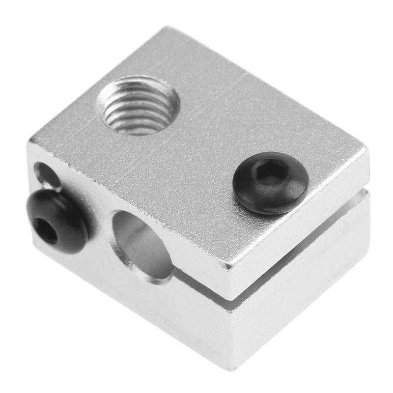 3D Printer Accessories Extruder All-metal Oxide Blasting V6 Heating Aluminum Block for Extruder Hotend Heating 3D Printers
