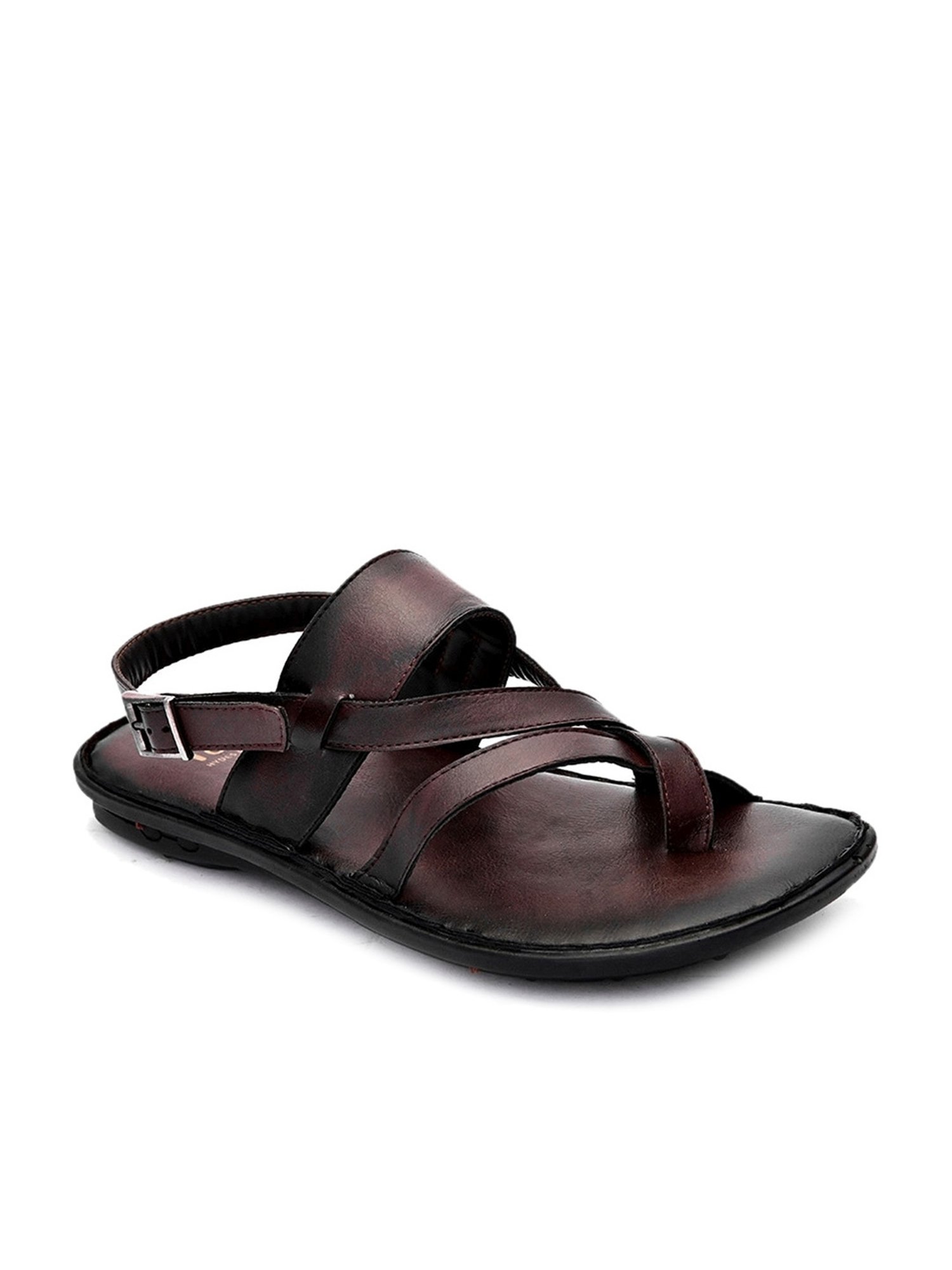 Hydes N Hues Men's Brown Back Strap Sandals