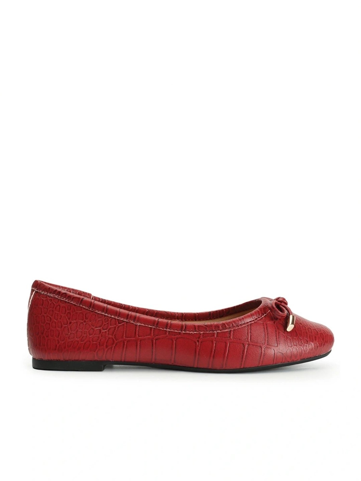 Carlton London Women's Red Flat Ballets
