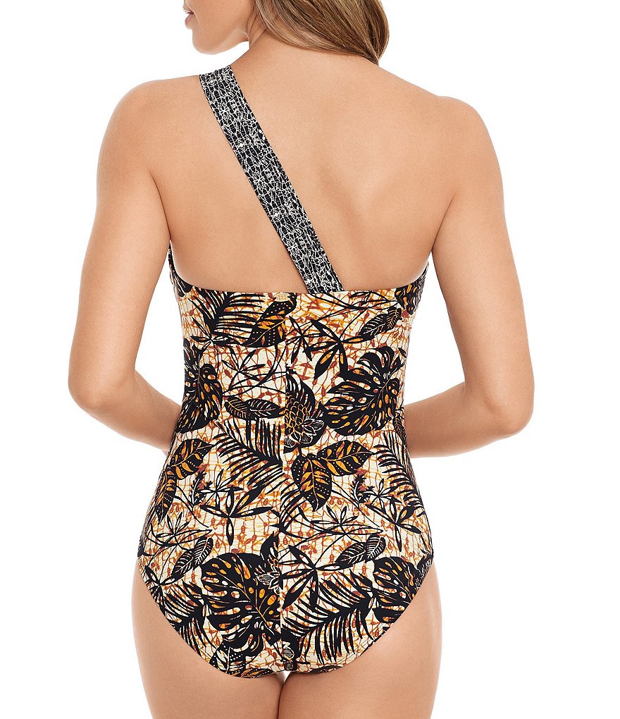 Amoressa by Miraclesuit Dijon Tellicherry One Shoulder One Piece Swimsuit