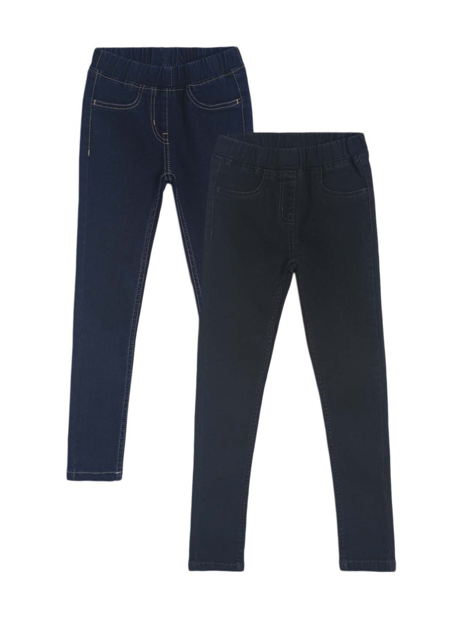 Angel & Rocket Girls Grey Solid Jeggings