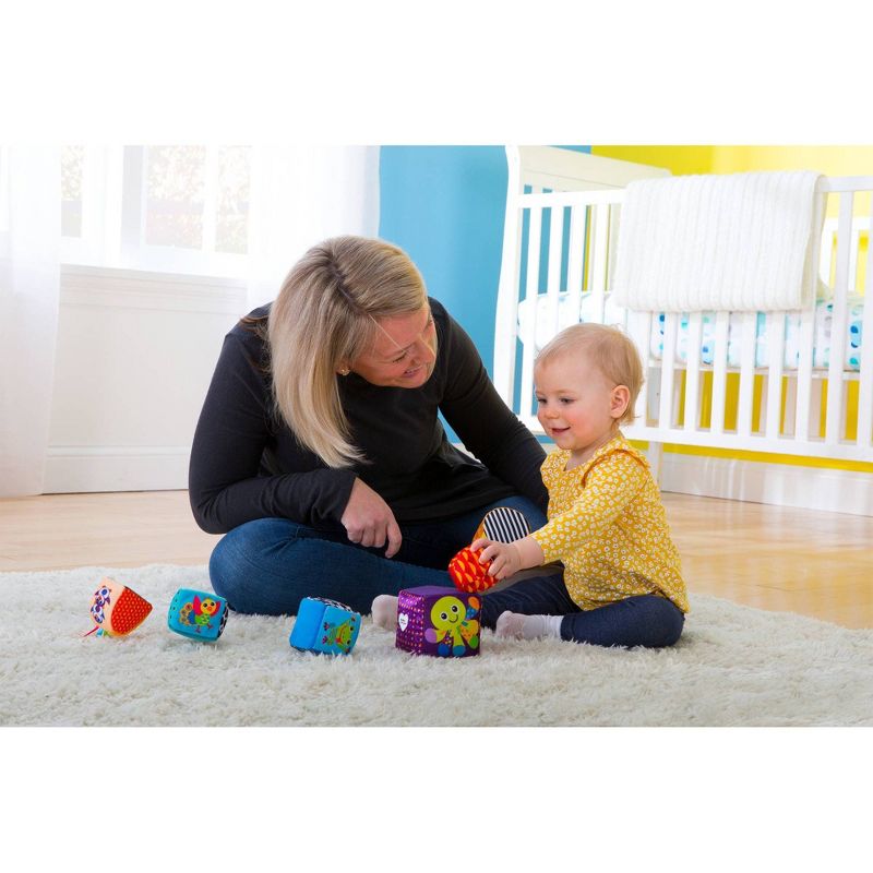 Lamaze Mix & Match Activity Blocks Baby Learning Toy