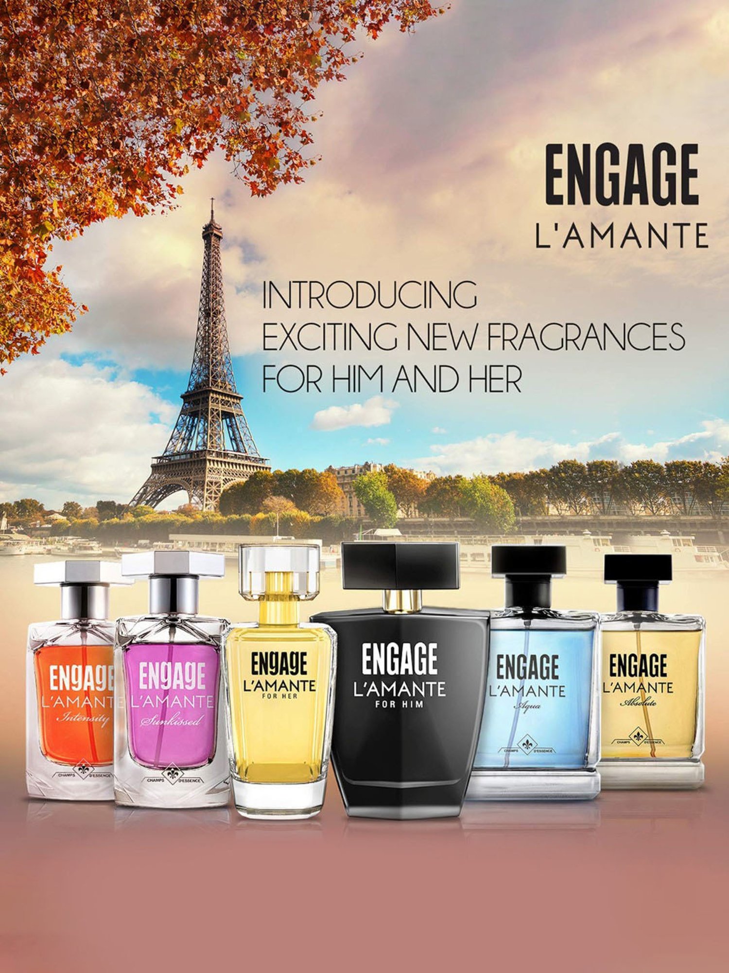 Engage L'amante Aqua Eau De Parfum for Men - 100 ml