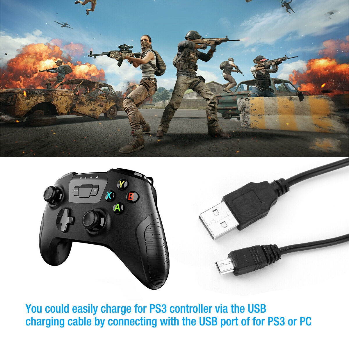 For  Playston 3 PS3 Wireless Controller Replacement Battery 3.7V 1800mAh