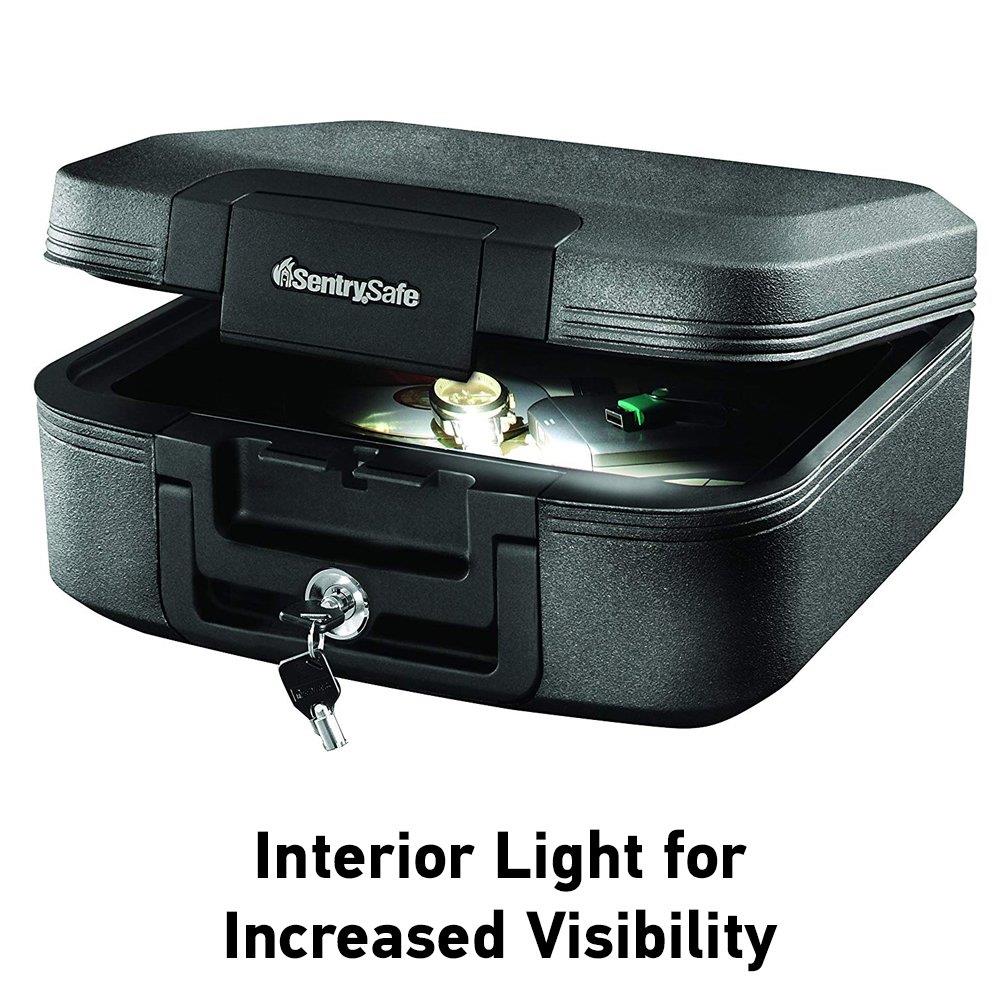 SentrySafe Fire Safe, Waterproof Fire Resistant Chest, 0.28 Cubic Feet, Medium, CHW20205