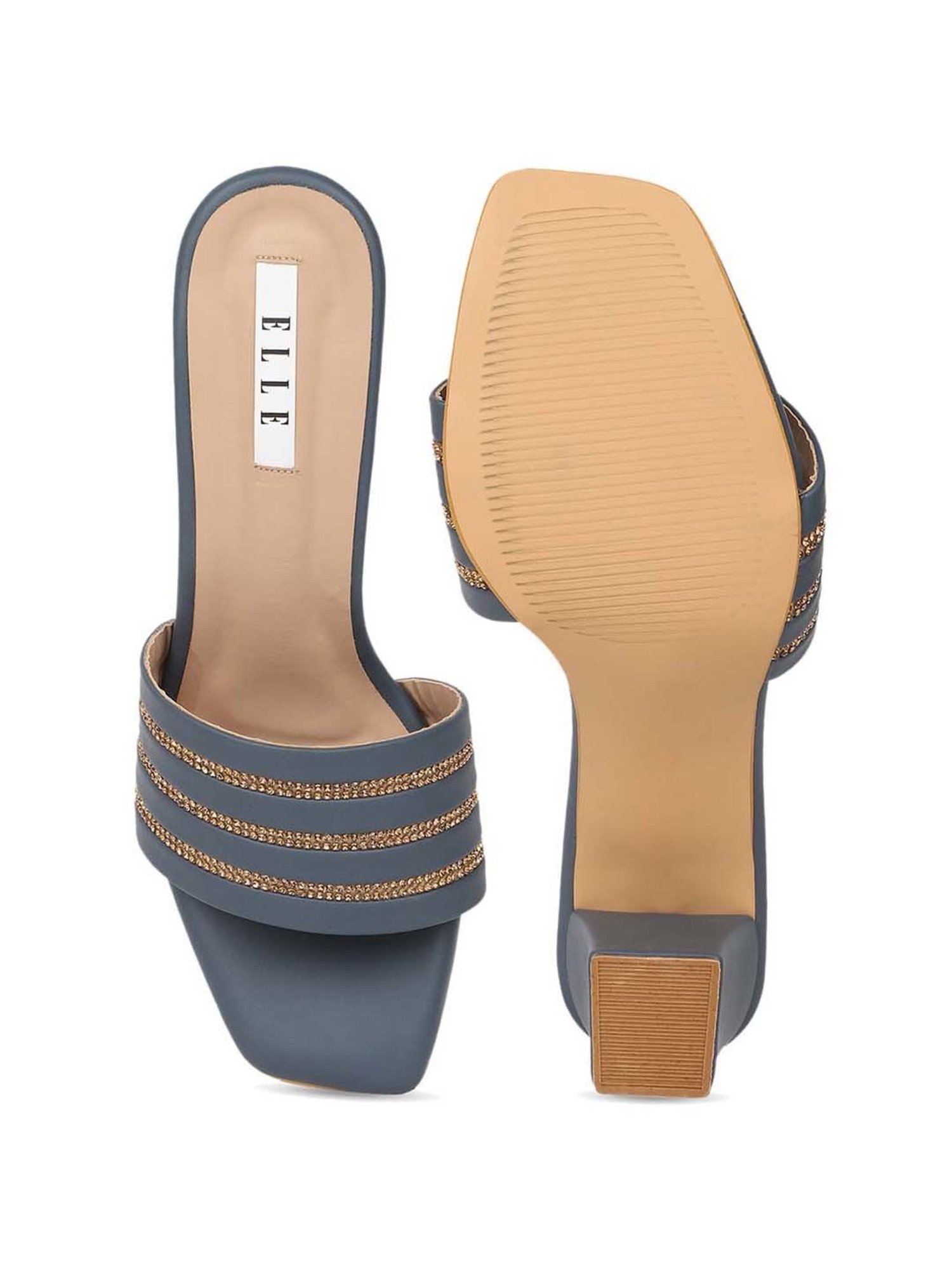 Elle Women's Navy Casual Sandals