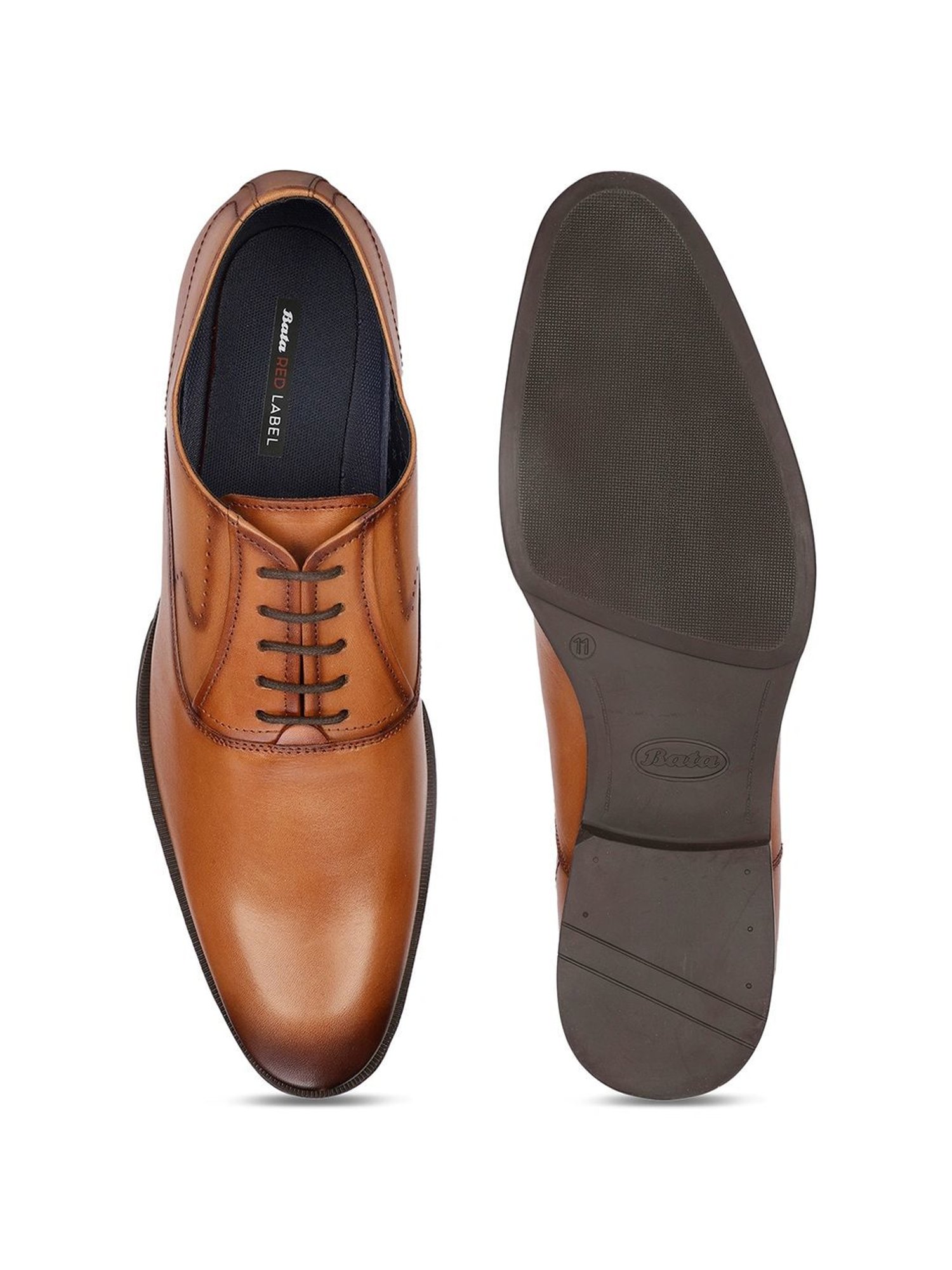 Bata Men's RICK Tan Oxford Shoes