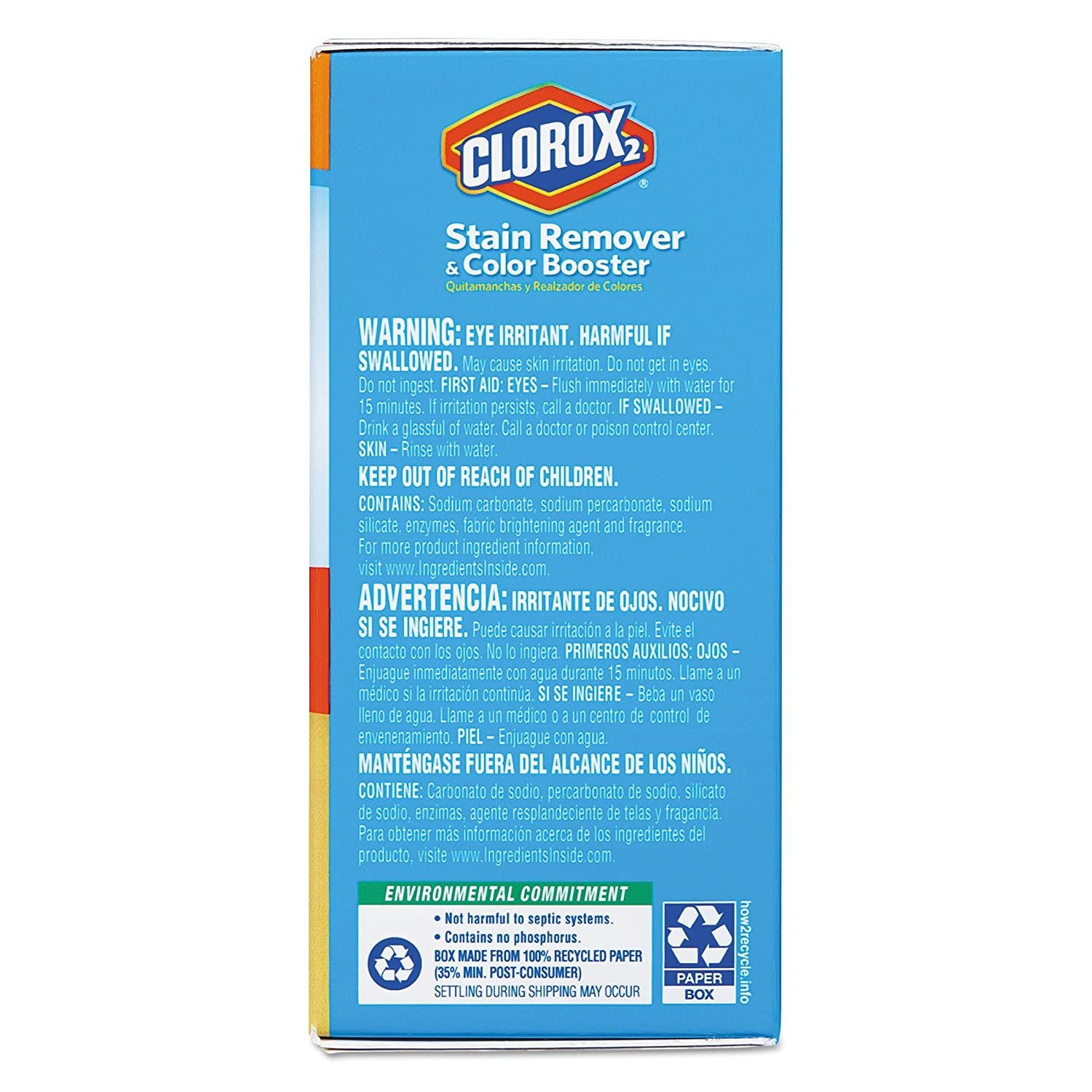 Clorox 2 Laundry Stain Remover and Color Booster Powder, 49.2 Ounce