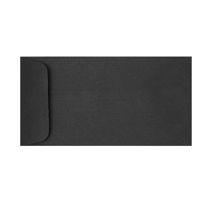 6 x 11 1/2 Open End Envelopes - Midnight Black (1000 Qty.)