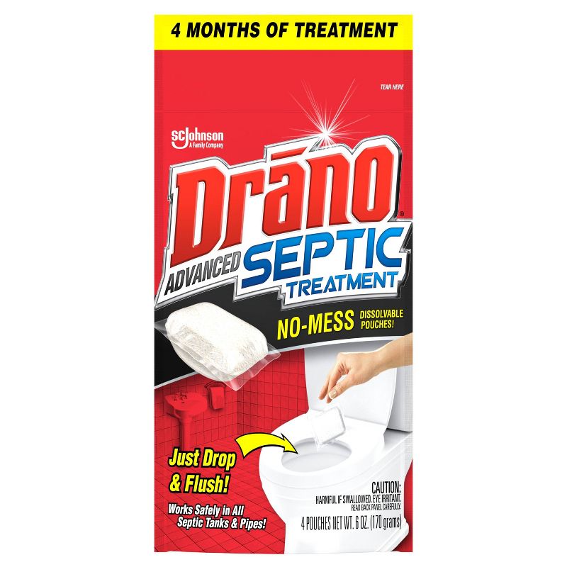 Drano Advanced Septic Treatment - 4ct