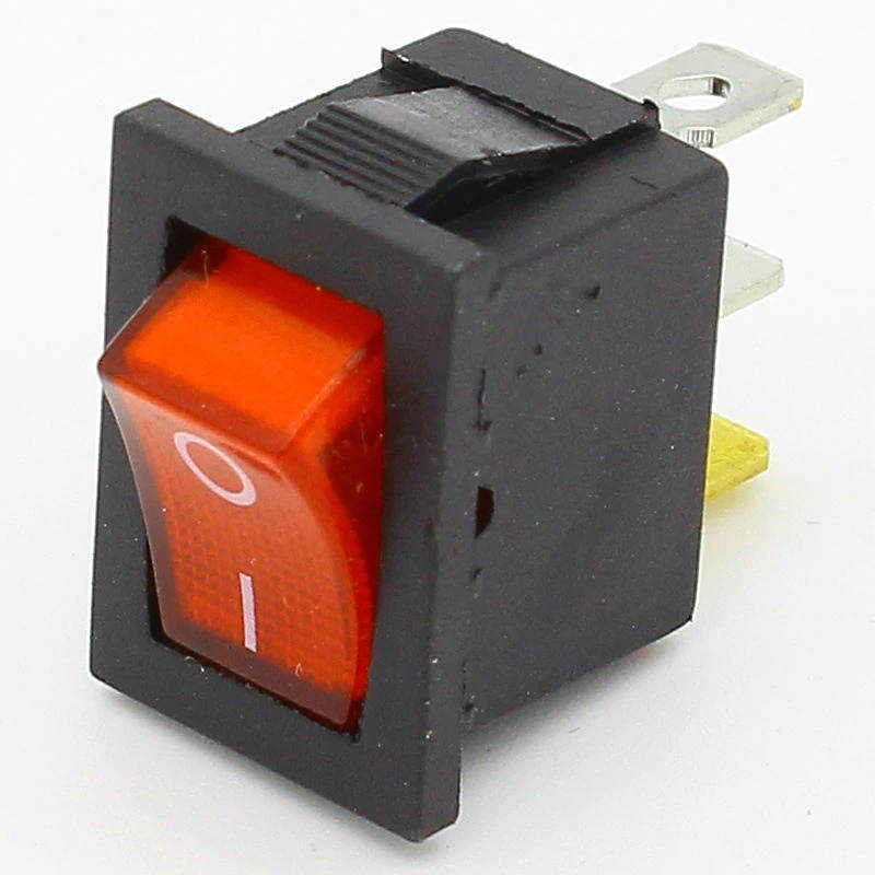 1pcs Mini 3 Pin Dashboard On Off Position Rocker Switch Illuminated Spst with Light