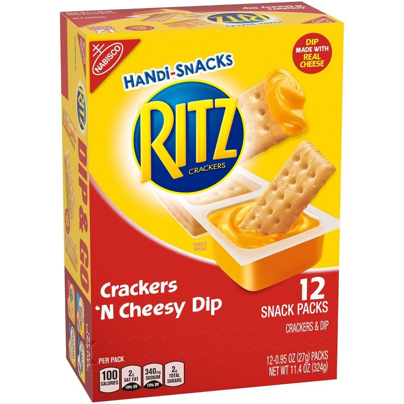 Handi-Snacks Ritz Crackers 'N Cheese Dip - 12ct/0.95oz