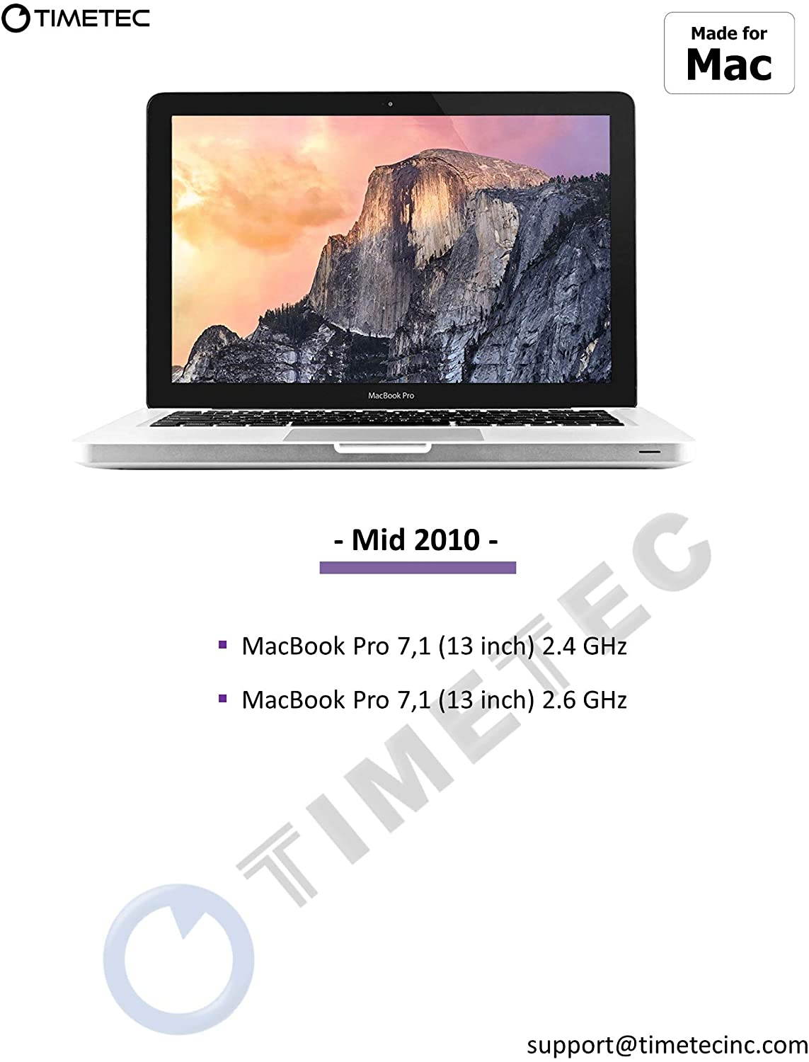 Timetec Hynix IC 4GB DDR3 1066MHz PC3-8500 Unbuffered Non-ECC 1.5V CL7 2Rx8 Dual Rank 204 Pin SODIMM Memory RAM Module Upgrade (4GB)