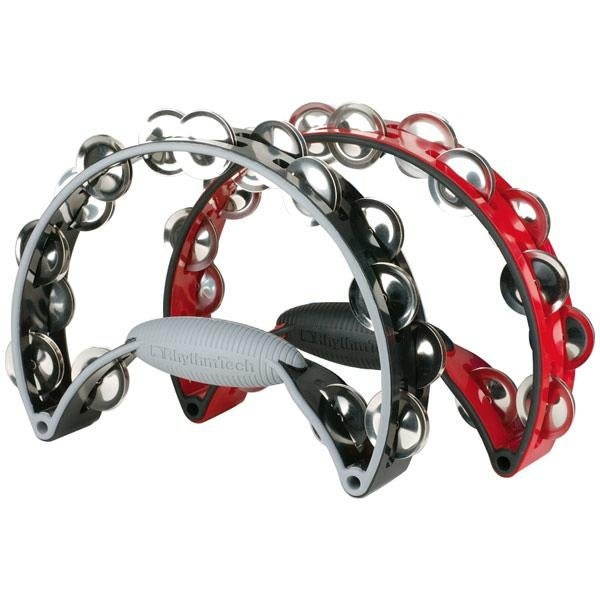 Rhythm Tech Pro Tambourine (Brass, Red)