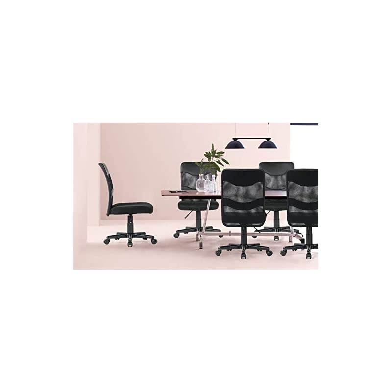 Cute Fuzzy Desk Chairs Armless Small Home Office Task Chair for Teens Girls, Comfy Fluffy Chairs for Bedroom Desk,Grey