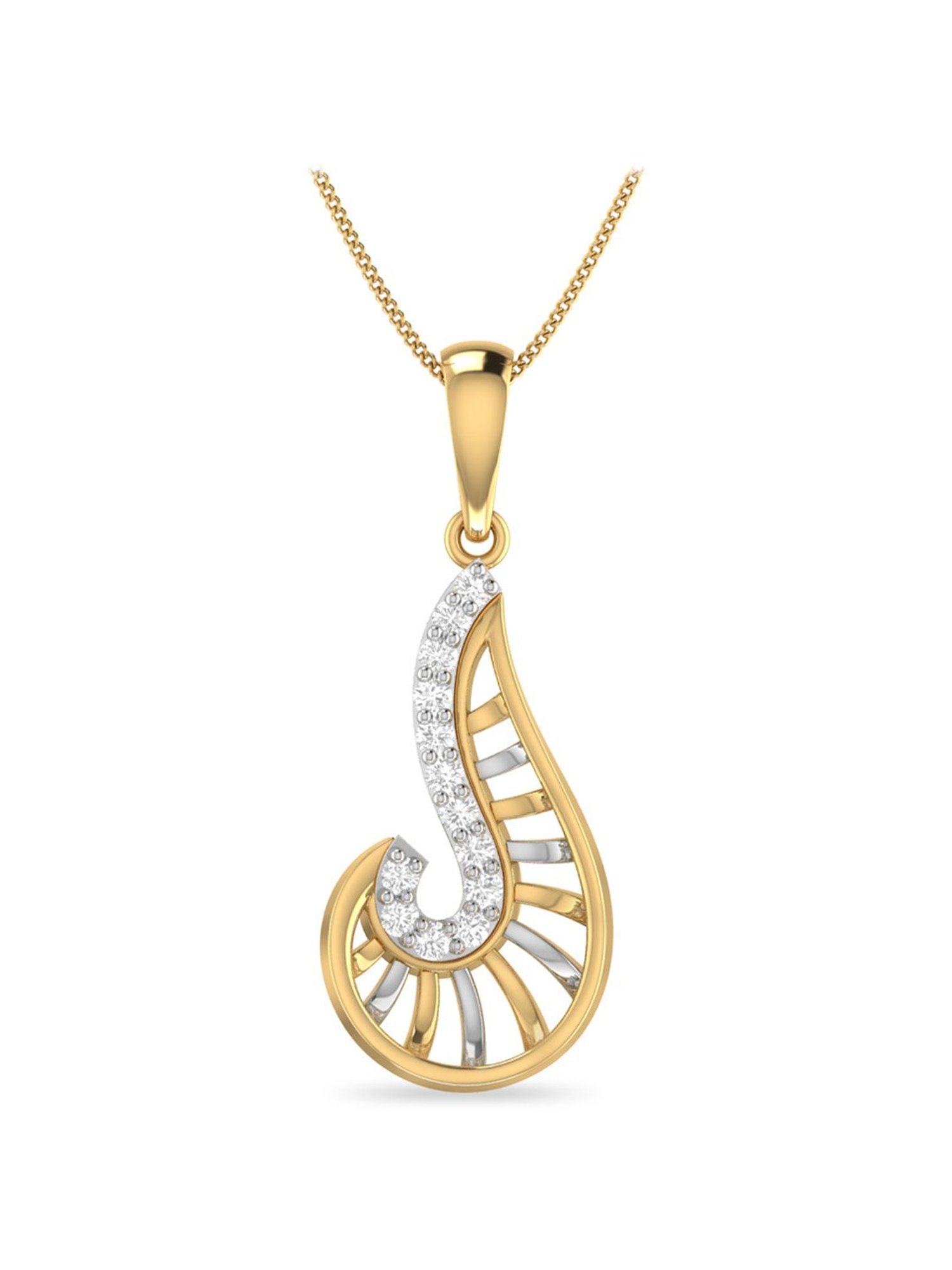 PC Jeweller Dagen 18k Gold Pendant without Chain for Women