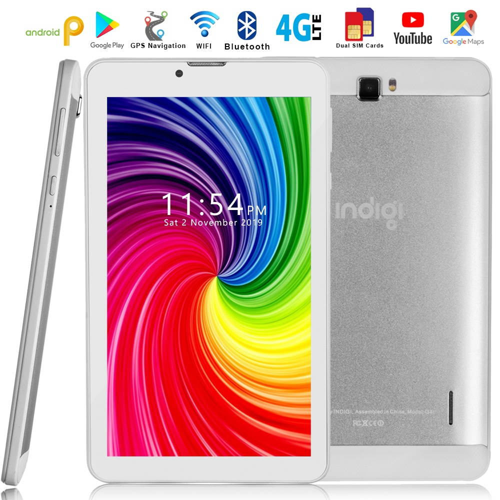 Indigi NEW Slim 7" WiFi Tablet PC w/ SIMcard Slot - Support 4G LTE GSM Unlocked Bluetooth Dual Sim + Keyboard Included!