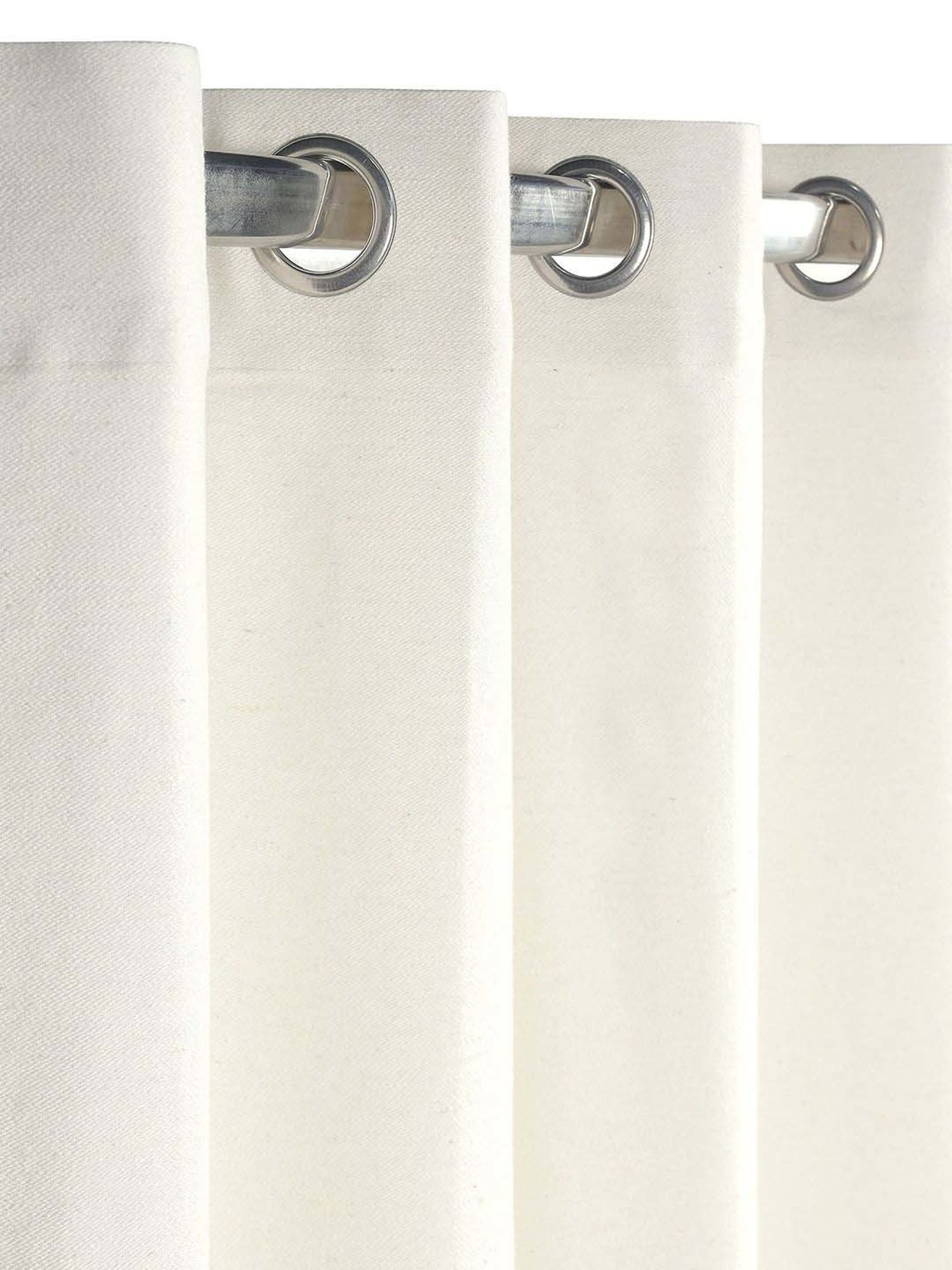 Saralhome Awning Cotton Long Door Curtains 2pc, Maroon. 4X9 Feet