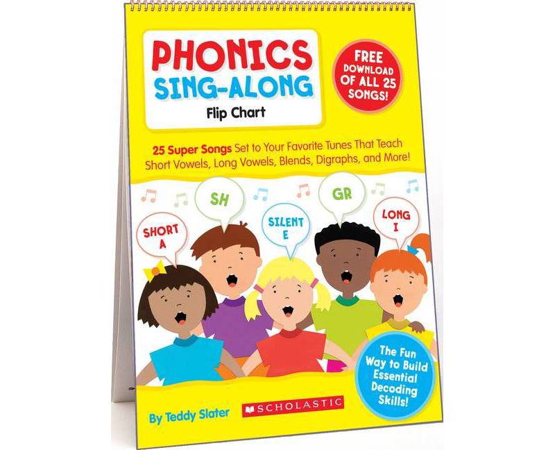 Phonics Sing-Along Flip Chart - by  Teddy Slater (Mixed Media Product)