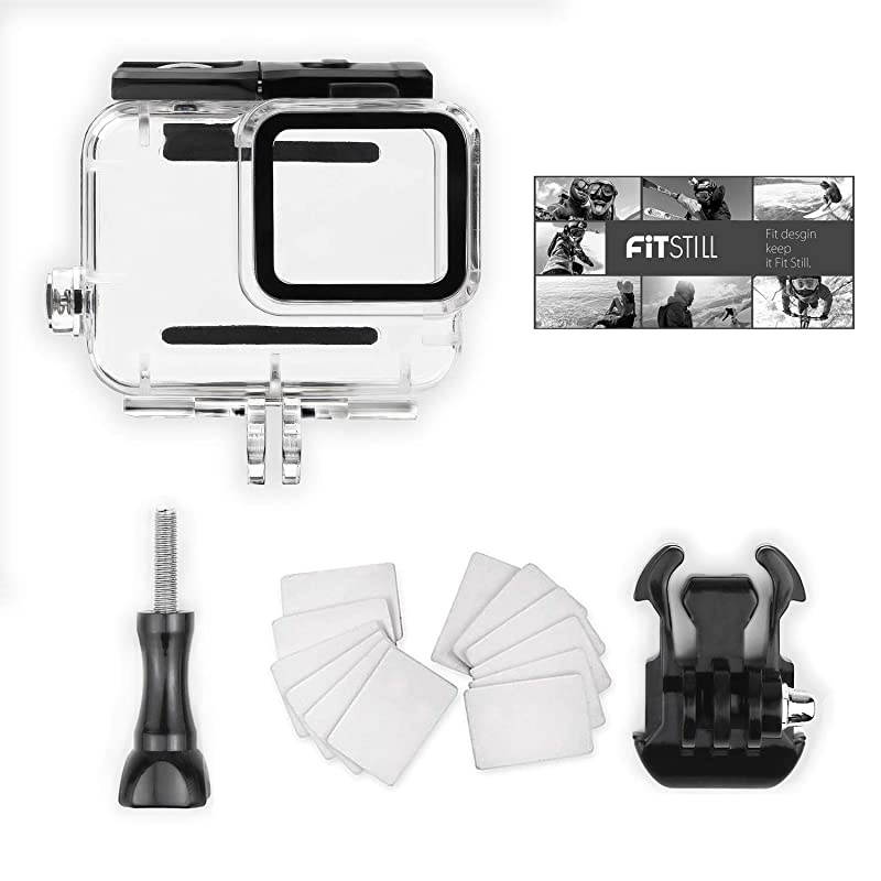 Waterproof Housing Case for GoPro Hero 7 White Silver Protective 45m Underwater Dive Case Shell with Bracket Accessories for Go Pro Hero7 Action Camera
