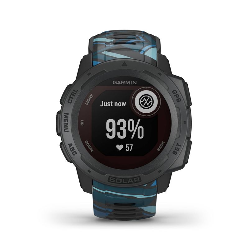 Garmin Instinct Solar Surf Pipeline Rugged GPS Smartwatch with Solar Charging