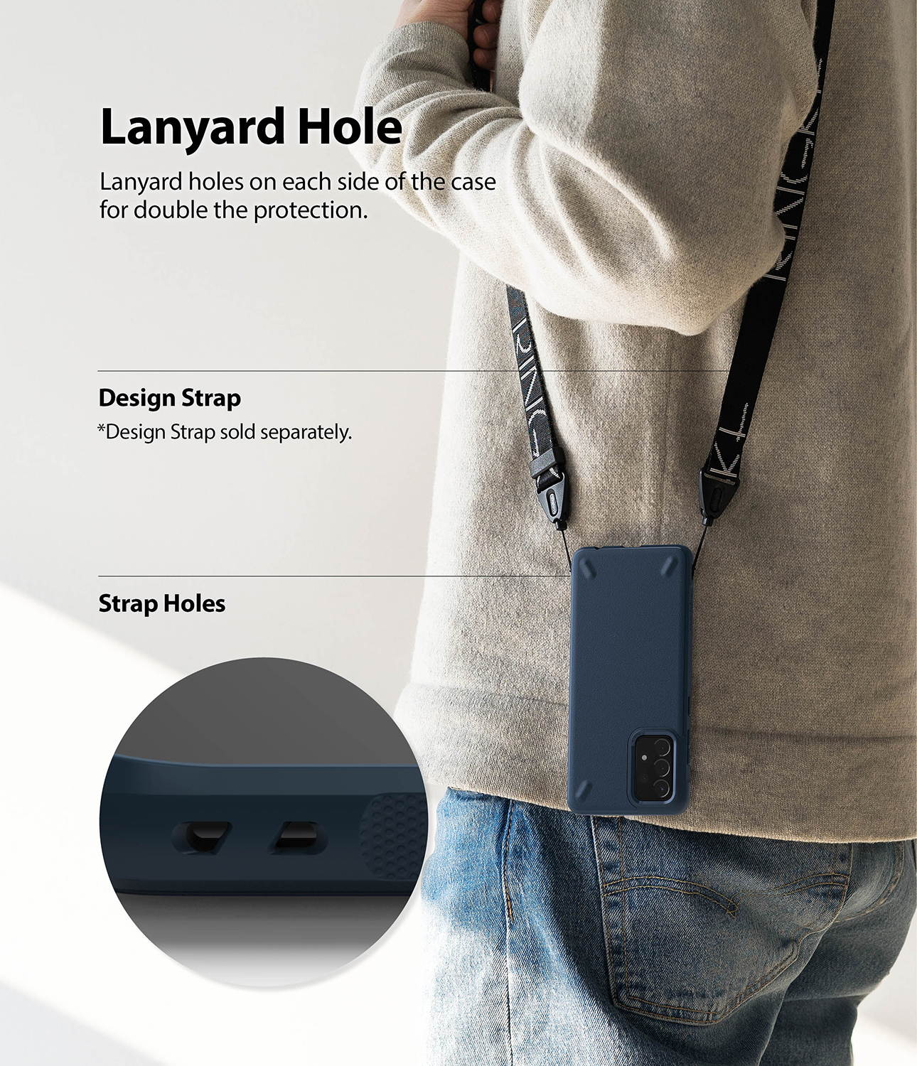 Ringke Onyx Compatible with Samsung Galaxy A52 4G, Galaxy A52 5G Case, Shockproof Rugged TPU Cover - Navy