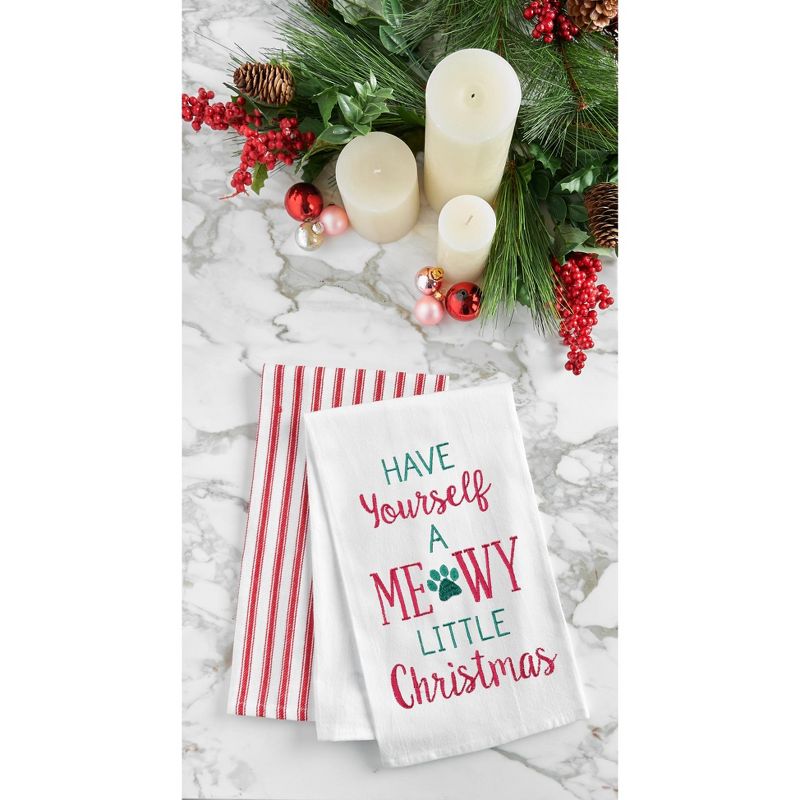 C&F Home Floral Garden Flour Sack Embroidered Cotton Kitchen Towel