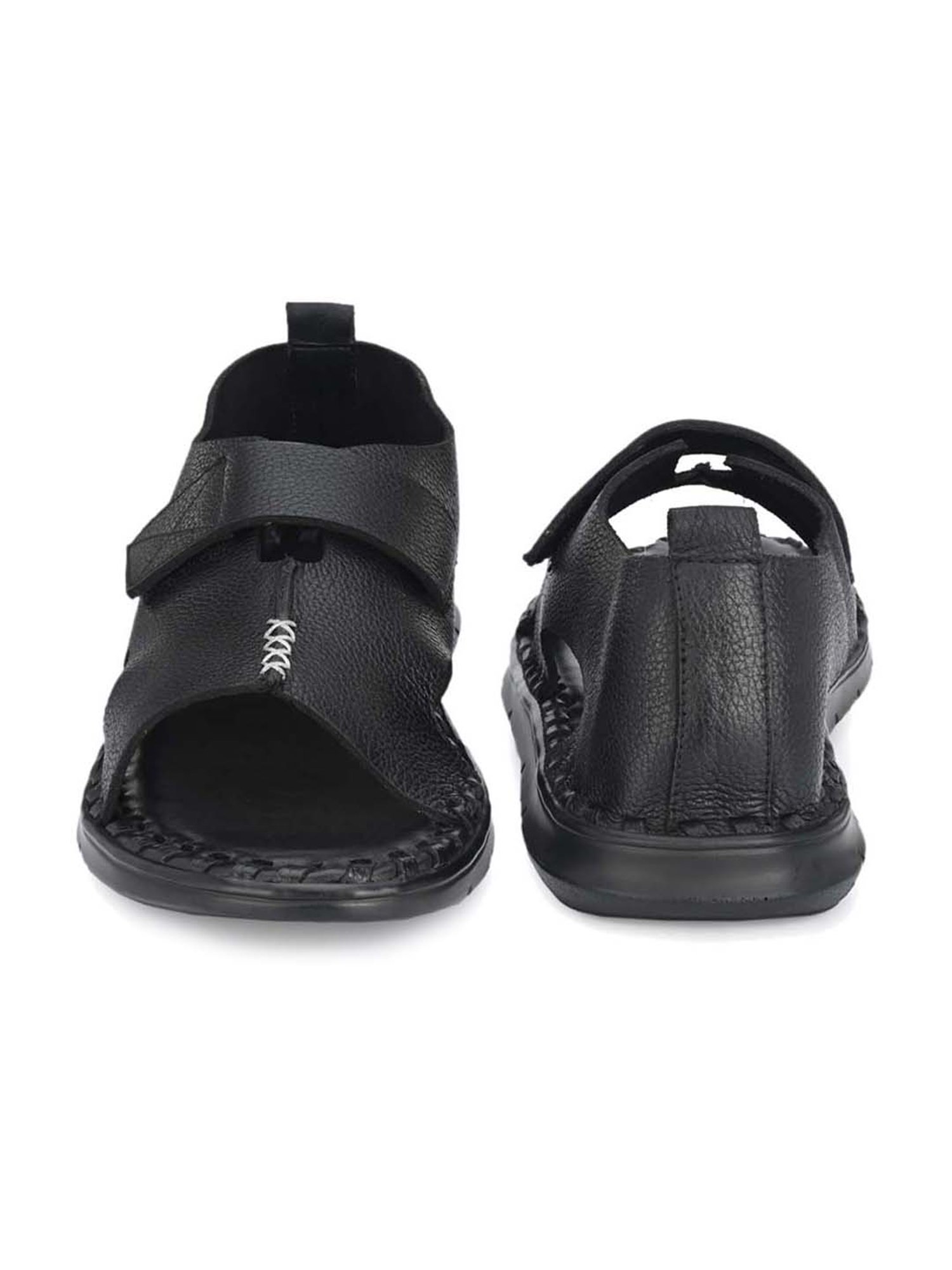 Delize Men's Black Casual Sandals