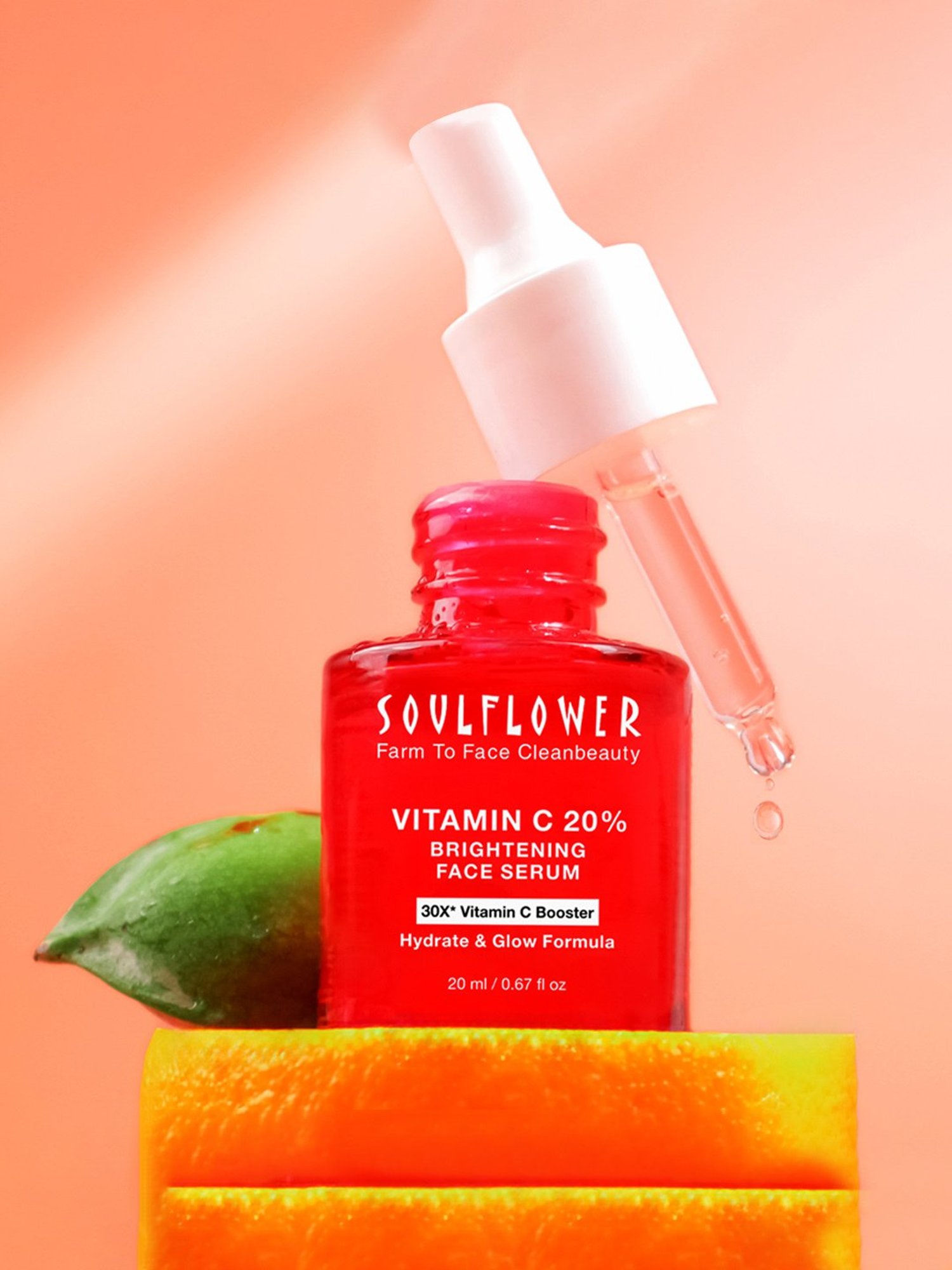 Soulflower Vitamin C 20% Brightening Face Serum - 20 ml