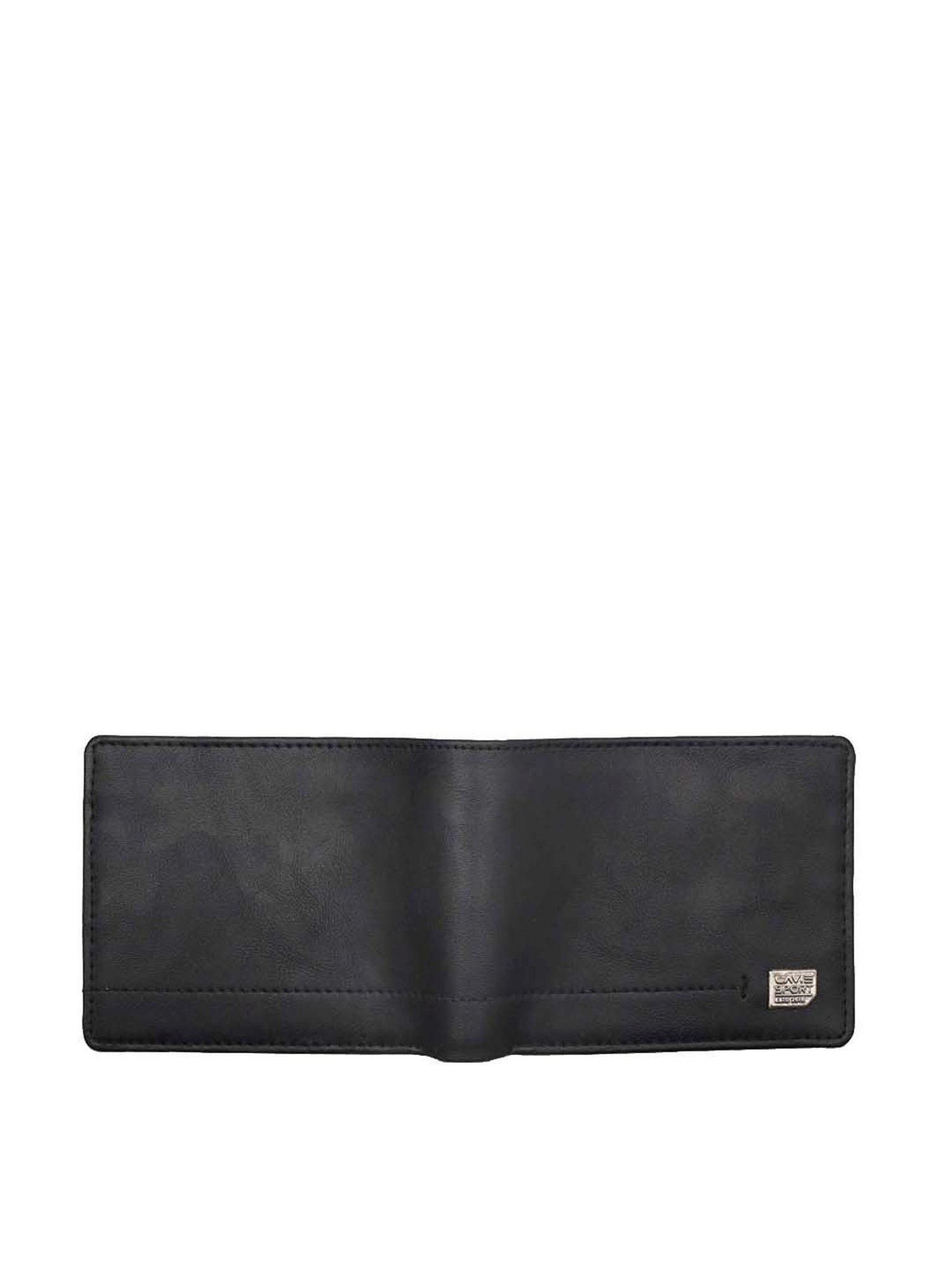 THE HOLISTIK Revival Black & Maroon Casual Leather Bi-Fold Wallet for Men