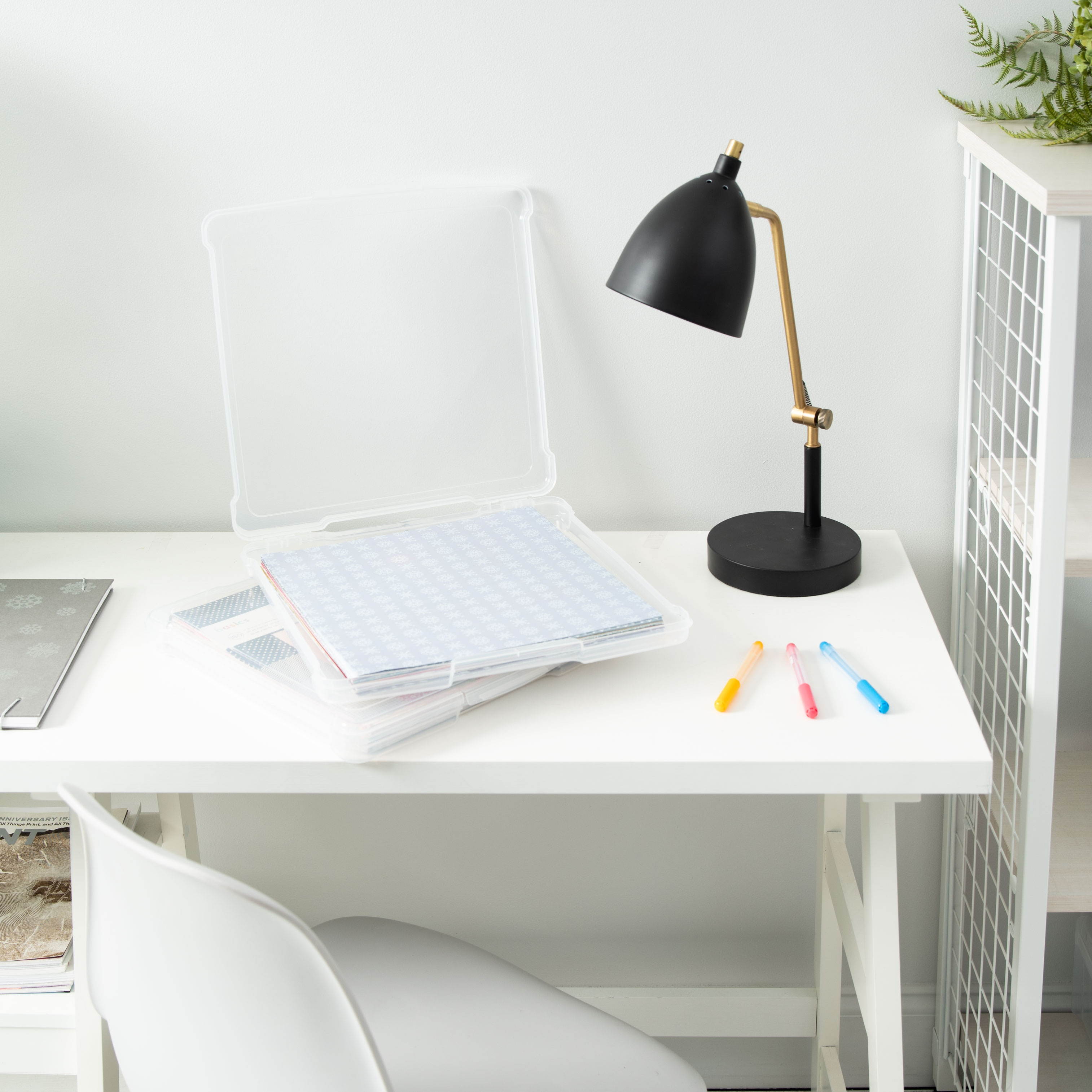 IRIS 12" x 12" Slim Portable Project Case, Clear