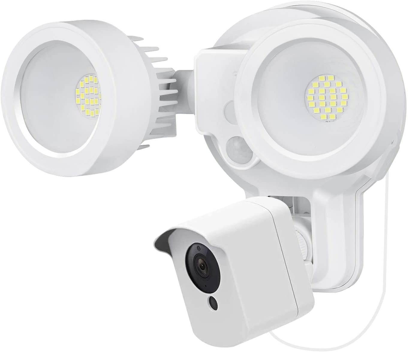 Wasserstein 3-in-1 Floodlight, Charger and Mount Compatible with Wyze Cam V3 & Wyze Cam V2 (Black) (Camera NOT Included)